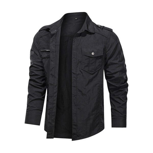 Men's Long Sleeve Solid Casual Fit Shirt - Image 10