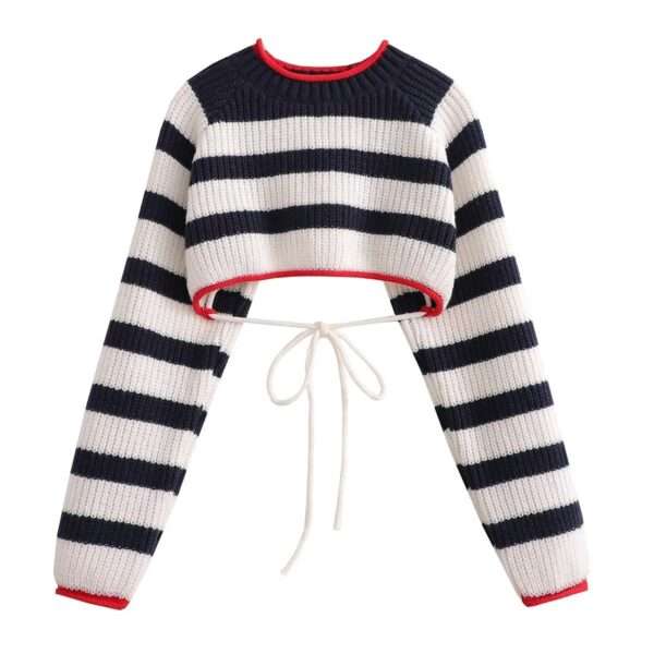 Lace-Up Women's Sweater - Image 10