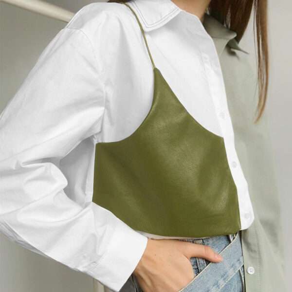 Stylish Two Toned Long-sleeve Loose Shirts - Image 2