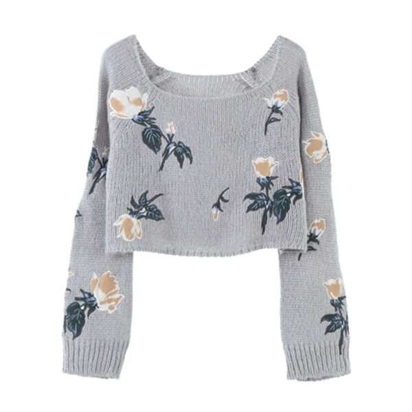 Floral Sweater Top