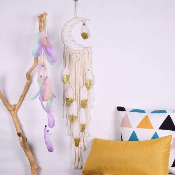 Crescent Dream Catcher Home Decor - Image 3