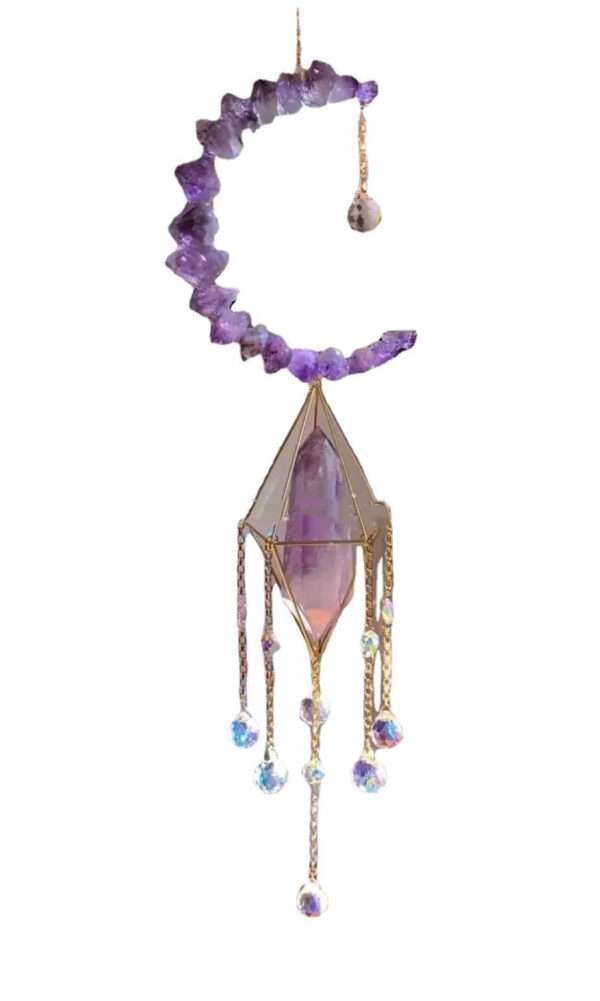 Crystal Amethyst Wind Chimes - Image 4