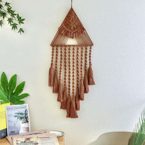 Handwoven Triangle Dream Catcher - Image 3