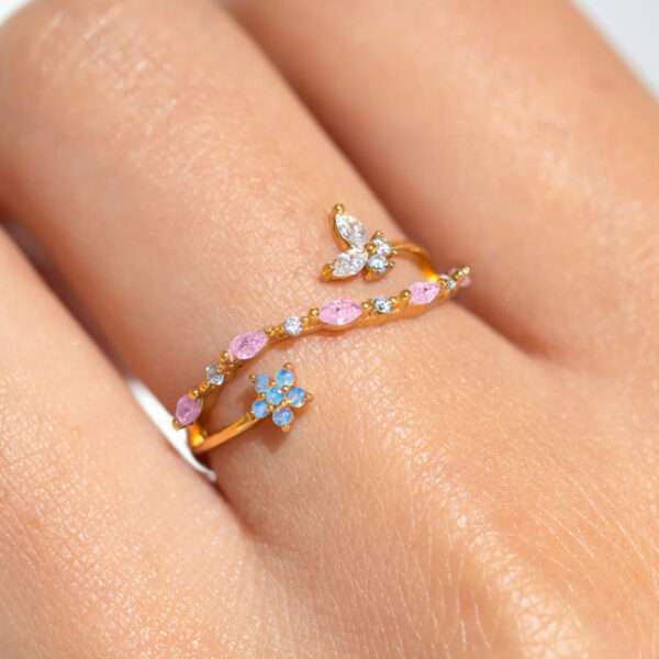 New Ins Style Heart-shaped Open Adjustable Ring - Image 2