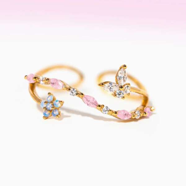 New Ins Style Heart-shaped Open Adjustable Ring - Image 7