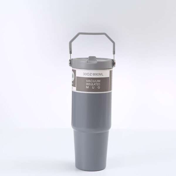 Portable Car Cup Stainless Steel Cup Travel Sports Water Bottle With Handle Cover Coffee Tumbler Cup - Image 3